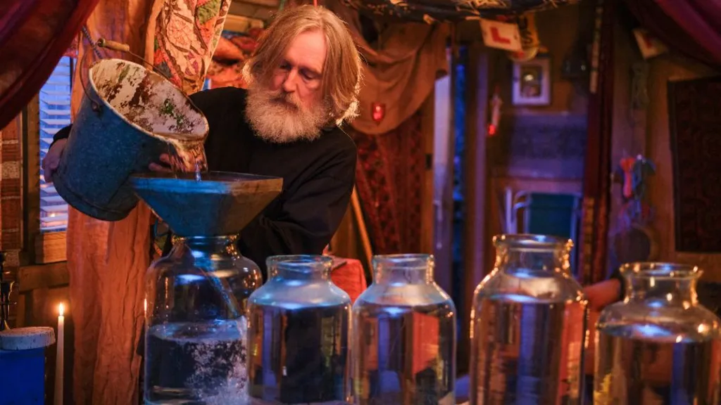 Pearce Quigley in Small Prophets, creating creatures in small jars