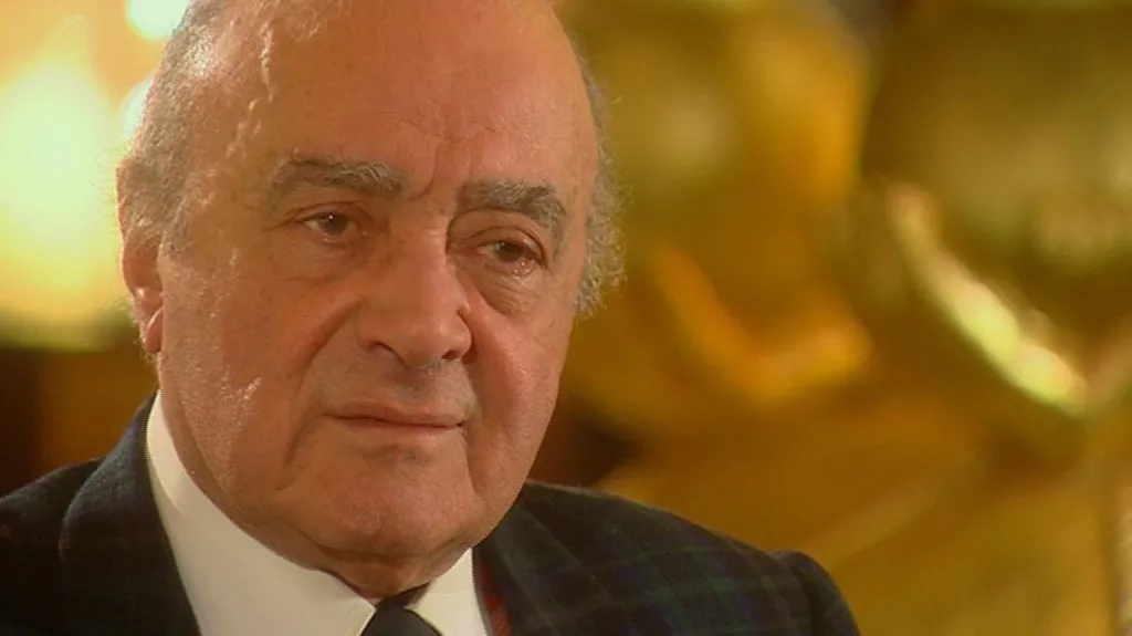 A close-up picture of Mohammed al Fayed.
