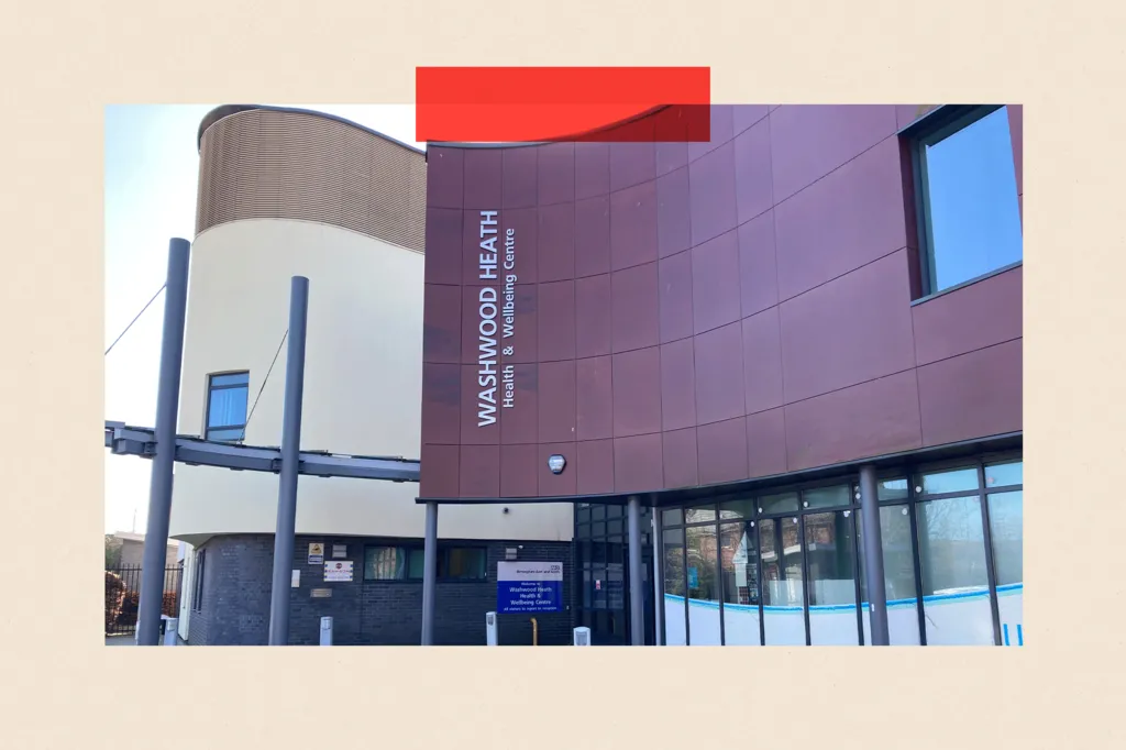A wide shot of Washwood Heath community health clinic