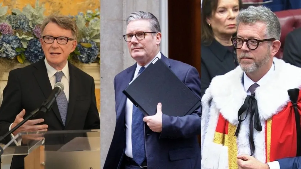 Left to right: Lord Peter Mandelson, Sir Keir Starmer and Lord Matthew Doyle (composite image)