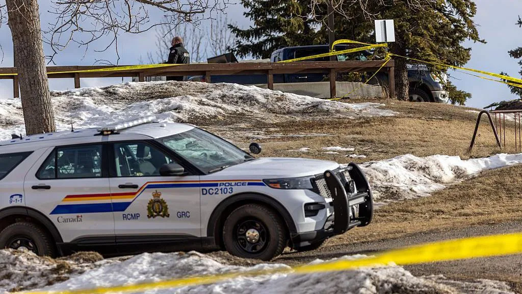 Police respond to a shooting at Tumbler Ridge Secondary School in British Columbia