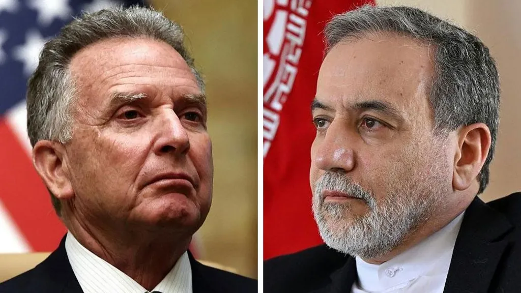 A composite photo of US special envoy Steve Witkoff (left) and Iranian Foreign Minister Abbas Araghchi. 