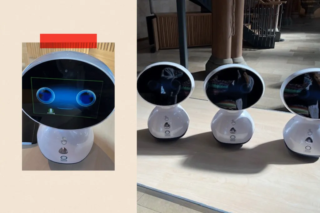 Genie's: small robots with an oval screen at the top
