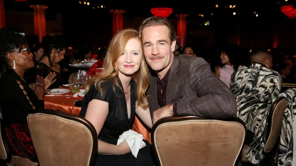 Van Der Beek and his wife Kimberly at a charity event in 2018